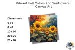 Sunlit Blooms: Vibrant Sunflower Canvas Art for Home Decor