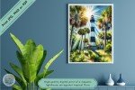 Coastal Beacon: Majestic Lighthouse Wall Art for Home and Office - Downloadable Printable Coastal Decor Digital Prints