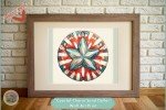 Coastal Charm Sand Dollar Wall Art Print – Vibrant Nautical Decor for Home and Office-Downloadable Printable Unique Coastal Style Beachy Art