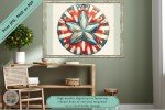 Coastal Charm Sand Dollar Wall Art Print – Vibrant Nautical Decor for Home and Office-Downloadable Printable Unique Coastal Style Beachy Art
