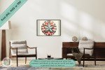 Coastal Charm Sand Dollar Wall Art Print – Vibrant Nautical Decor for Home and Office-Downloadable Printable Unique Coastal Style Beachy Art