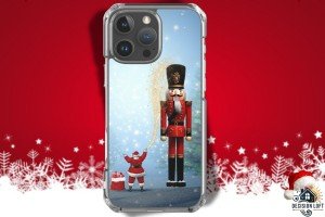 Enchanted Winter Eve Phone Case | Nutcracker & Santa Festive Design | Holiday Protective Cover for iPhone