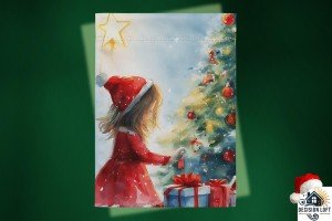 Enchanted Holiday Moments - Child&#39;s Christmas Wonder Garden Flag, Cute Seasonal Decor for Kids, Festive Home Accent