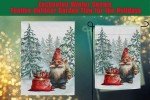 Enchanted Winter Gnome Garden Flag | Festive Outdoor Decor for the Holidays, Perfect for Winter Wonderland Themes