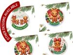 2nd Christmas Personalized Gingerbread Girl Ornament, Custom Bauble for Second Christmas, Cute Holiday Decoration & Keepsake for Baby