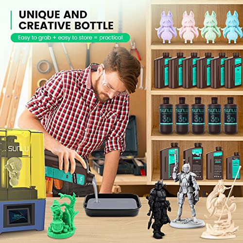 SUNLU Fast-Curing 3D Printer Resin - 1kg Grey