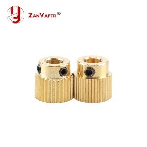 MK7/MK8 Brass Drive Gear for 3D Printers