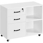 Mobile Lateral Filing Cabinet and Printer Stand