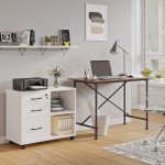 Mobile 3-Drawer 3D Printer Stand with Shelf