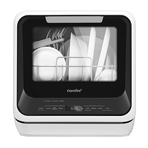 Portable Countertop Dishwasher with 6 Programs