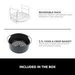 Ninja Foodi 9-in-1 Multi Cooker, 6L with 9 Cooking Functions, Pressure Cook, Air Fry, Slow Cook, Grill and more, Brushed Steel & Black, OP350UK