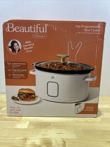 Drew Barrymore's 6qt Slow Cooker, White