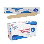 Dynarex 6" Sterile Tongue Depressors - 100 Pack