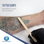 Dynarex 6" Sterile Tongue Depressors - 100 Pack