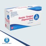 Dynarex 6" Sterile Tongue Depressors - 100 Pack