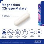 Magnesium Citrate/Malate Supplement for Energy & Wellness