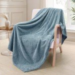 Cozy Extra Large Fleece Throw Blanket - Slate Blue