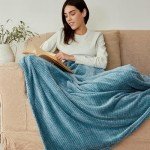 Cozy Extra Large Fleece Throw Blanket - Slate Blue