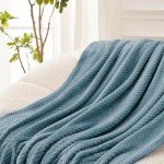 Cozy Extra Large Fleece Throw Blanket - Slate Blue