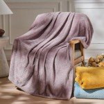 Soft Light Purple Fleece Throw Blanket – 50"x60