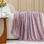 Soft Light Purple Fleece Throw Blanket – 50"x60