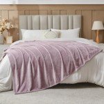 Soft Light Purple Fleece Throw Blanket – 50"x60
