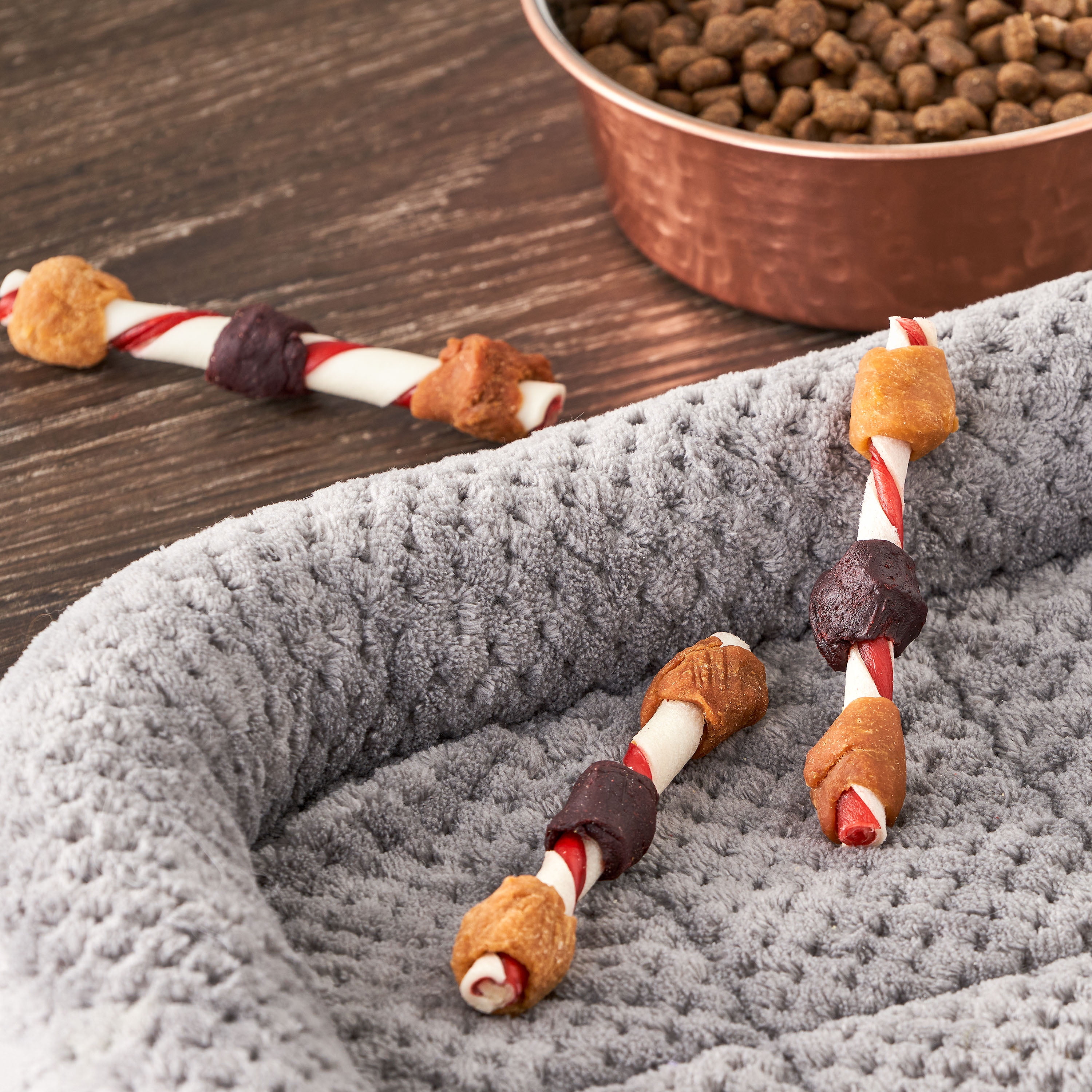 Dog Holiday Kabob Chews, Tri-Flavored, 10ct