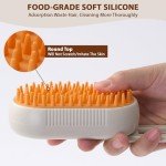 4 in 1 Cat Steam Brush for Shedding, Rechargeable Cat Brush with Steam, Anti-Static Steam Pet Brushes, Massage, Cleaning, Shedding & Combing All In One! Cream