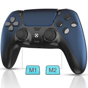 Midnight Blue PS5 Controller with Back Paddles