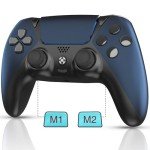 Midnight Blue PS5 Controller with Back Paddles