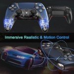 Midnight Blue PS5 Controller with Back Paddles