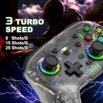 arVin Wireless Controller with RGB Light for Gaming