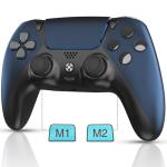 Midnight Blue PS5 Controller with Back Paddles