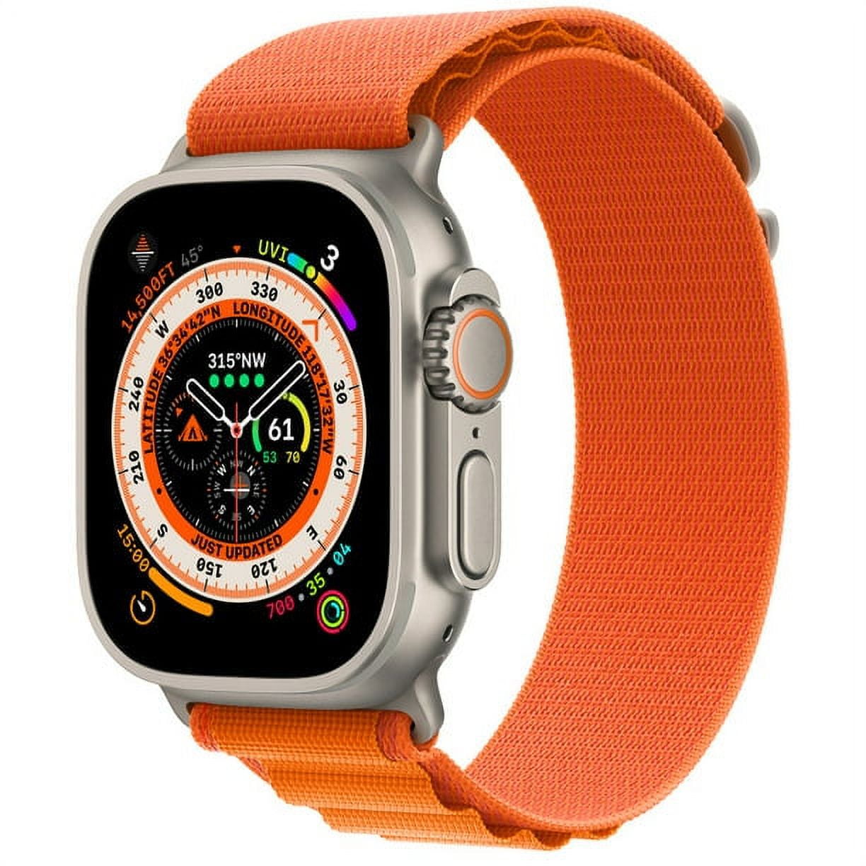 Apple Watch Ultra 49mm Titanium with Orange Loop