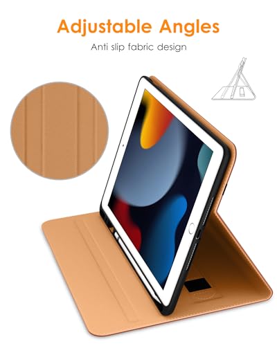 DTTO Premium Leather Folio Case for iPad 10.2