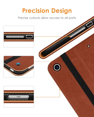 DTTO Premium Leather Folio Case for iPad 10.2