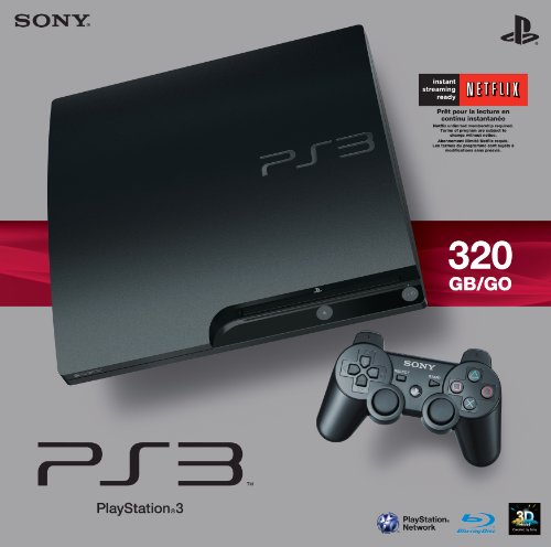 Sony PS3 Slim 320GB Charcoal Black Console