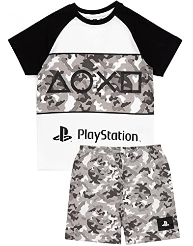 PlayStation Pyjamas Boys Game Camo PJs Long OR Short Options 7-8 Years
