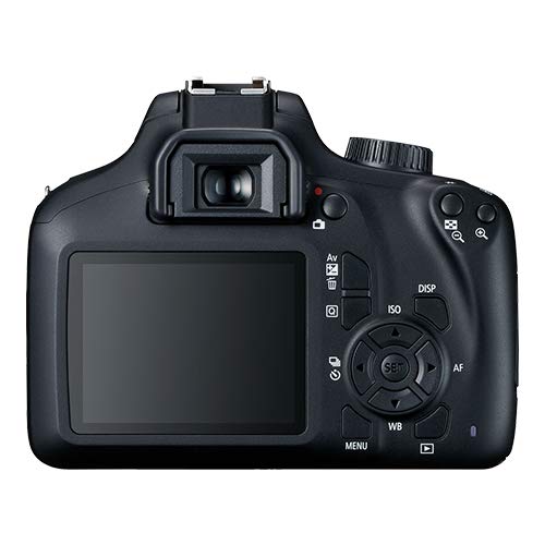 Canon EOS 4000D / Rebel T100 Digital SLR Camera Body w/Canon EF-S 18-55mm f/3.5-5.6 Lens 3 DSLR Kit Bundled with Complete Accessory Bundle + 64GB Flash & More - International Model (Renewed), Black