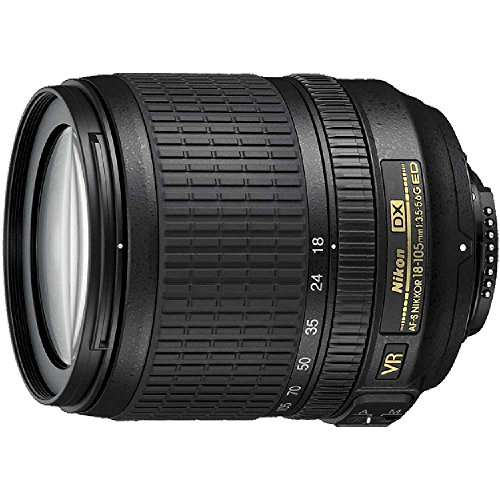 Nikon 18-105mm f/3.5-5.6 AF-S DX VR ED Nikkor Lens for Nikon Digital SLR Cameras (Renewed)
