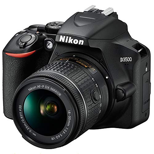 Nikon D3500 24.2MP DSLR Camera with AF-P DX NIKKOR 18-55mm f/3.5-5.6G VR Lens (1590B) – (Renewed)