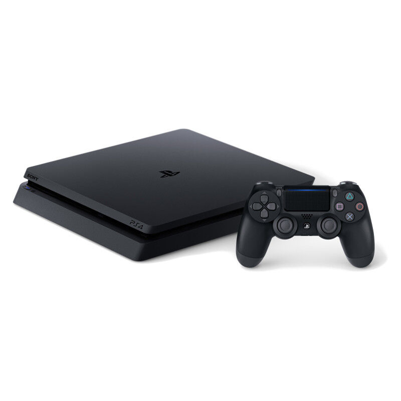 Sony PlayStation 4 Slim PS4 Slim - 500GB Jet Black Console - Good Condition