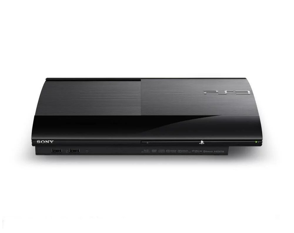 Refurbished PlayStation 3 PS3 Super Slim 500GB - Black Good