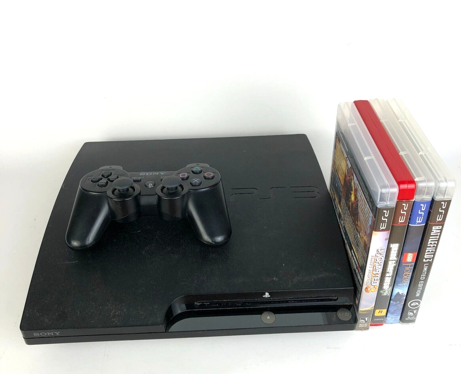 Sony PlayStation 3 PS3 Slim 160GB CECH-2501A Console with Authentic Controller