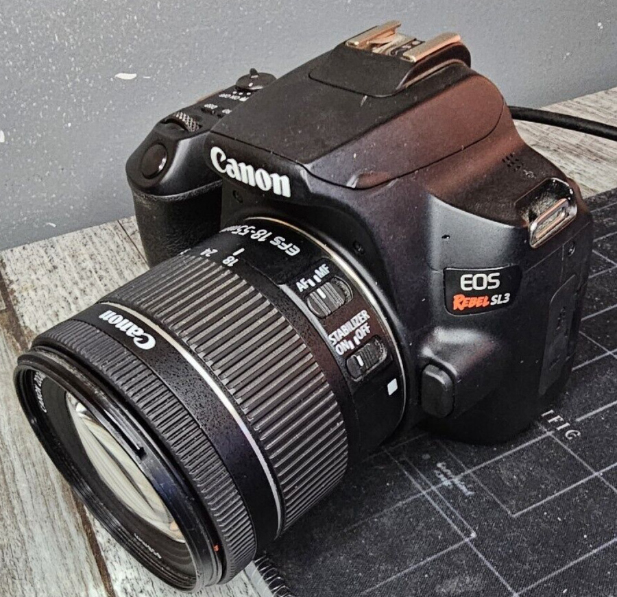 Canon EOS Rebel SL3 24.1MP DSLR 4K Video EF-S 18-55mm IS STM Lens Digital Camera