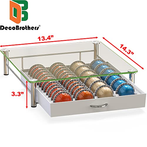 Crystal White Coffee Capsule Storage Drawer for VertuoLine