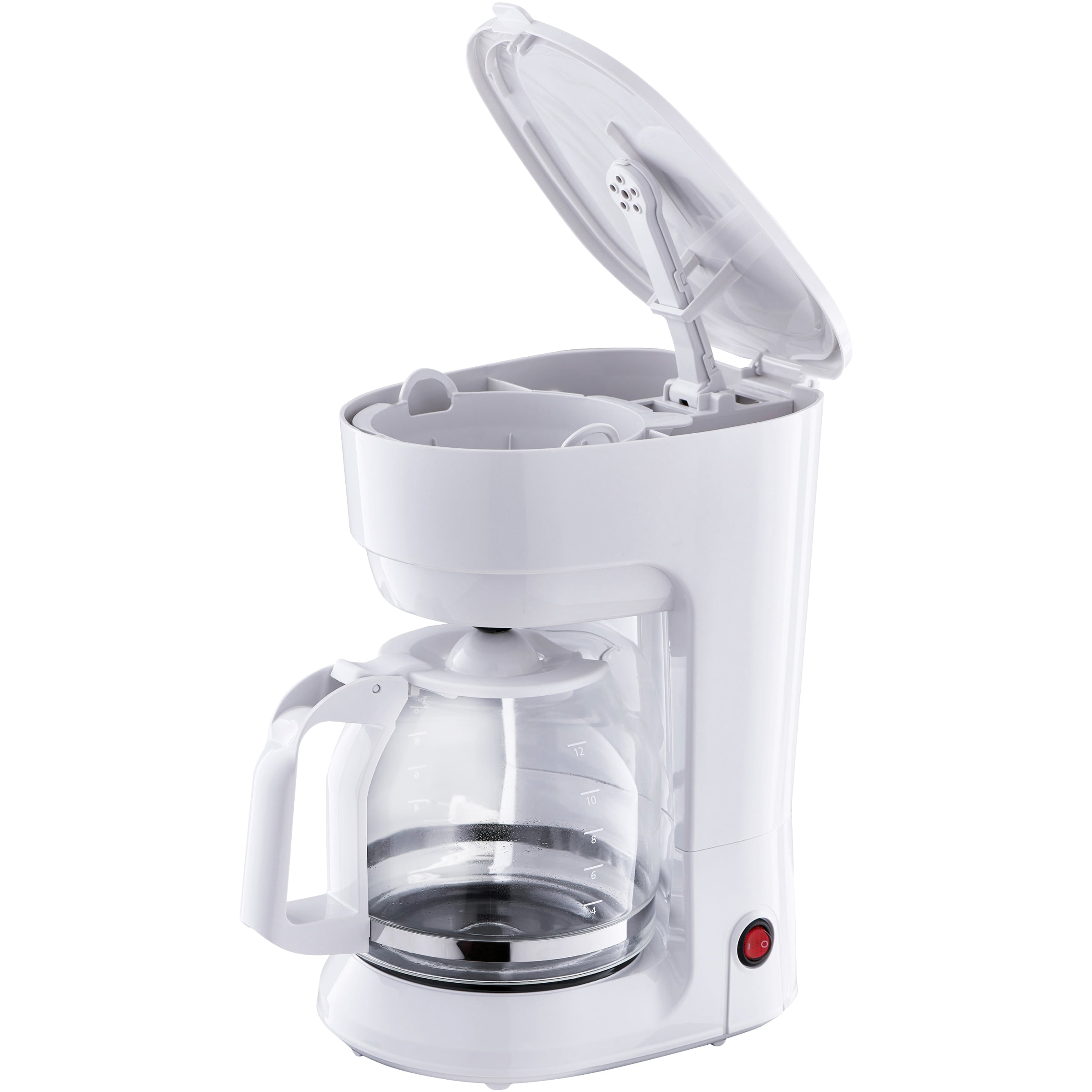 White 12 Cup Drip Coffee Maker