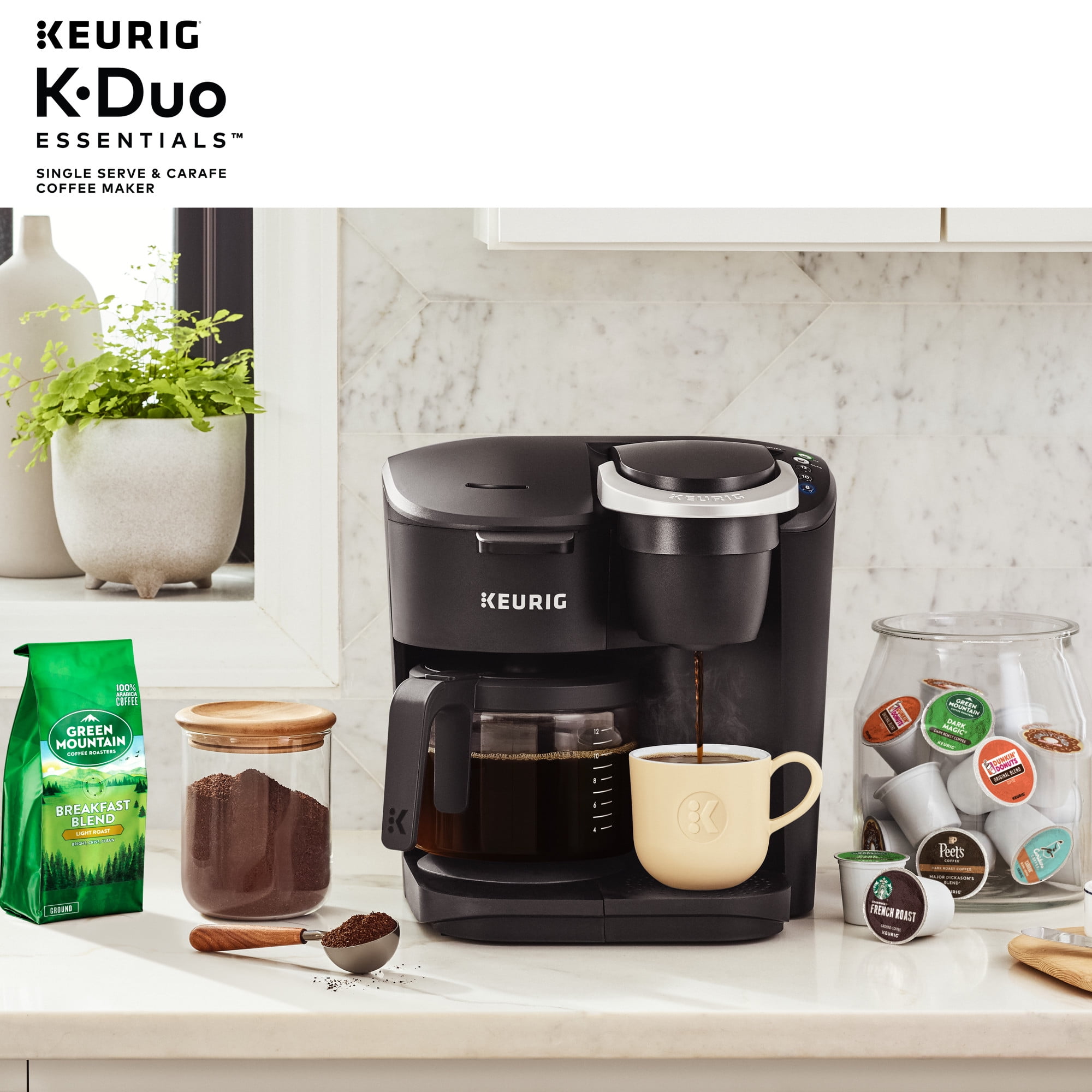 Black Keurig K-Duo Essentials Single-Serve Coffee Maker