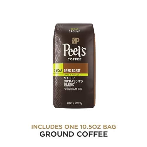 Peet's Coffee Decaf Major Dickason's - Dark Roast, Ground