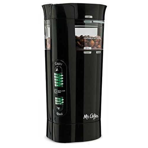 12 Cup Electric Coffee Grinder - Black, 3 Speed
